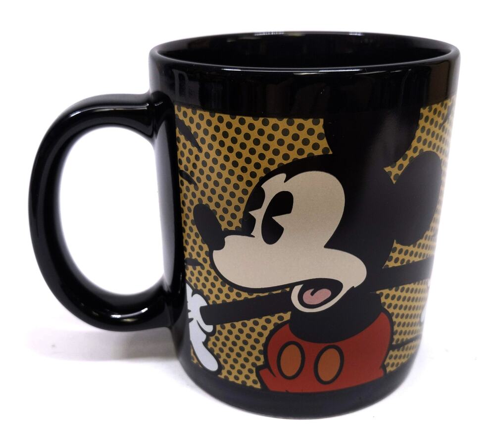 Vintage Disneyana Mickey Mouse Disney Store Coffee Mug Mid 2000s Comic Style NEW